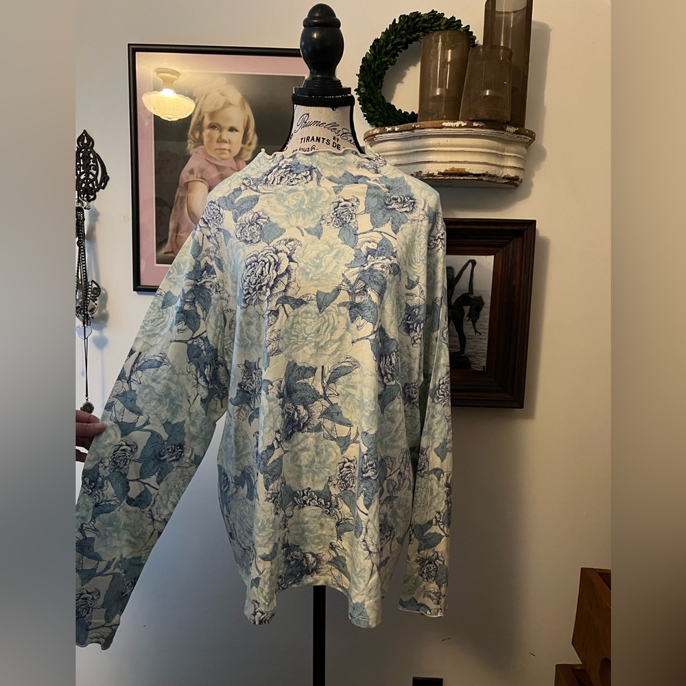 QVC Candace Cameron Bure floral top 2Xl